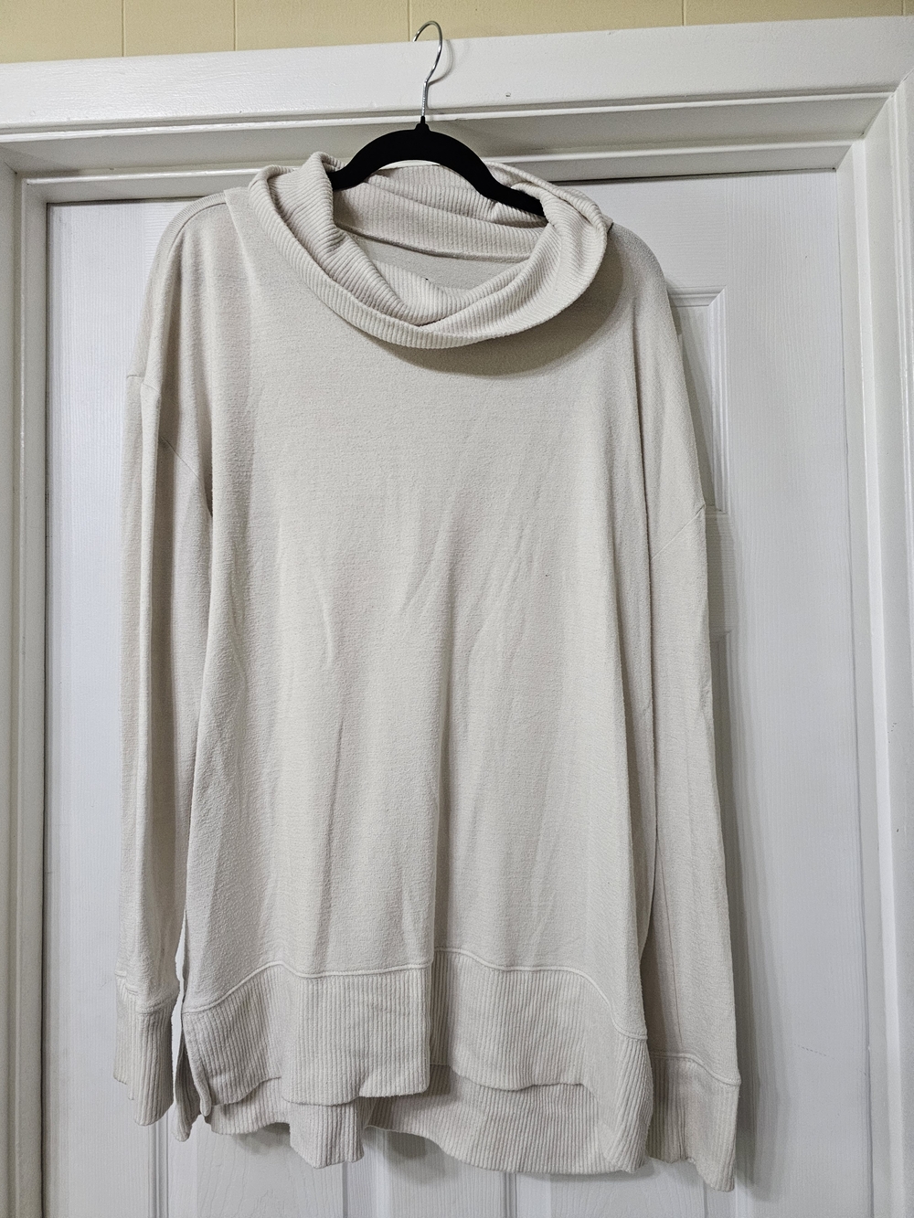 GAP Cream Cowl Neck Knit Sweater